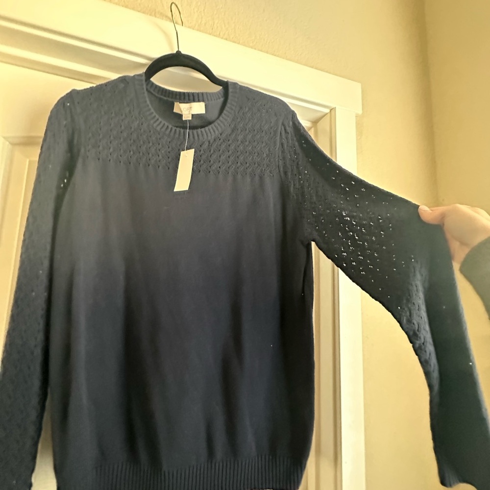 Navy Blue Knit Sweater